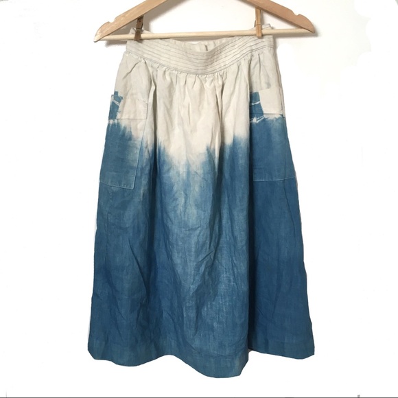 Vintage Tie Die Skirt Hand Made Est Size 0 - Picture 2 of 8